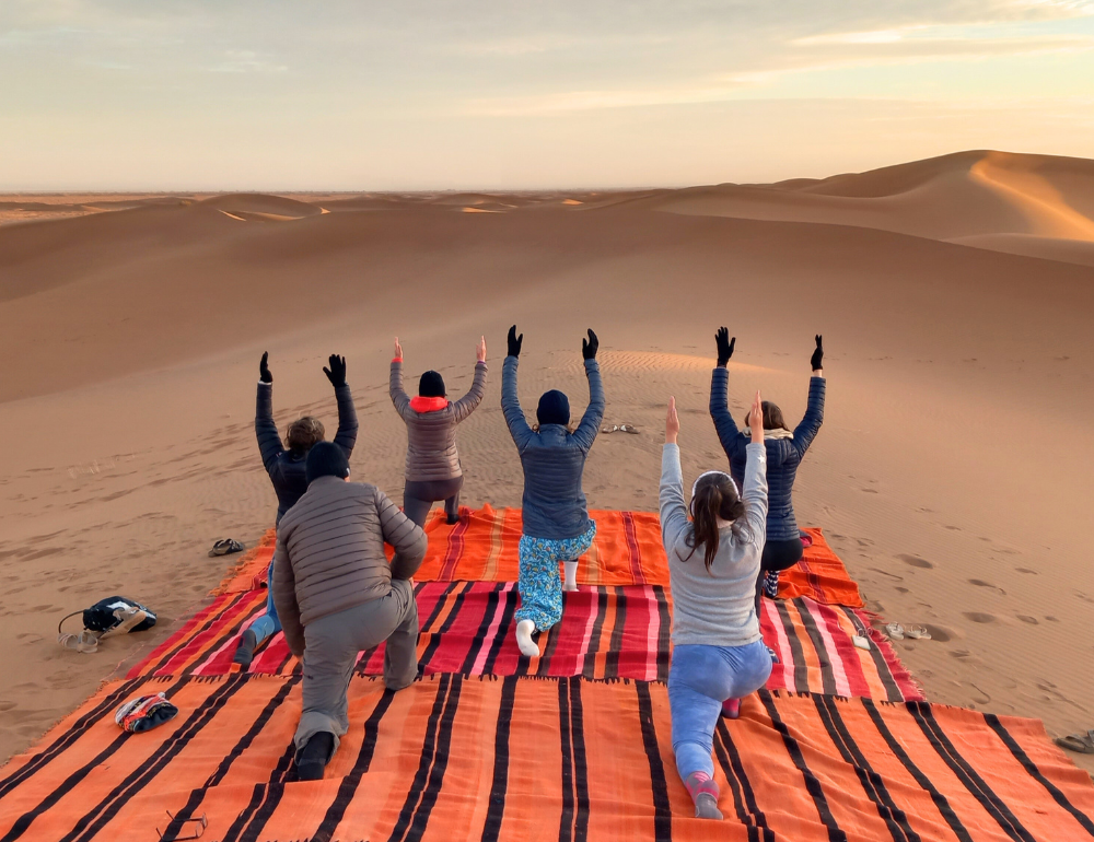 randonnee -trekking-yoga-desert-sahara-maroc